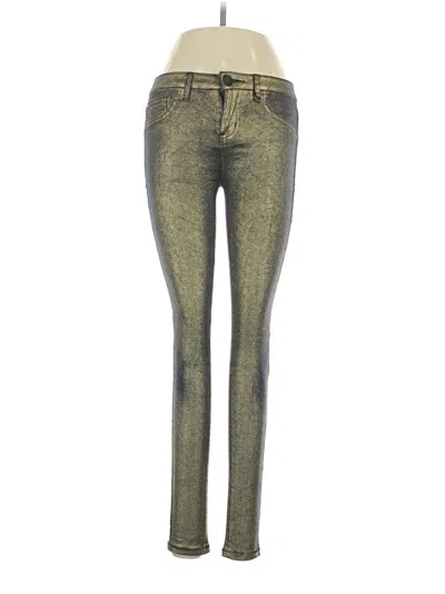 Pre-owned Tinseltown Jeggings In Gold