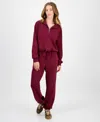 Tinseltown Juniors' Drawstring-waist Jogger Pants In Burgundy