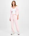Tinseltown Juniors' Drawstring-waist Jogger Pants In Pink