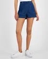 TINSELTOWN JUNIORS' HIGH-RISE PULL-ON HOT SHORTS
