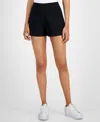 TINSELTOWN JUNIORS' HIGH-RISE PULL-ON HOT SHORTS