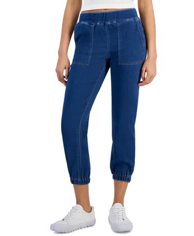 Tinseltown Juniors' Pull-on High-rise Jogger Pants In Adams Wash