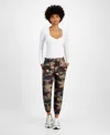 Tinseltown Juniors' Utility Cargo Jogger Pants In Star Camo