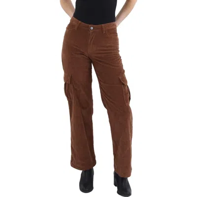 Tinseltown Juniors Womens Cargo Low Rise Bootcut Pants In Brown