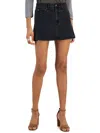 Tinseltown Juniors Womens Mini Split Hem Denim Skirt In Multi
