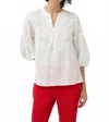 Tinta & Bariloche Espigas White Print Top In White