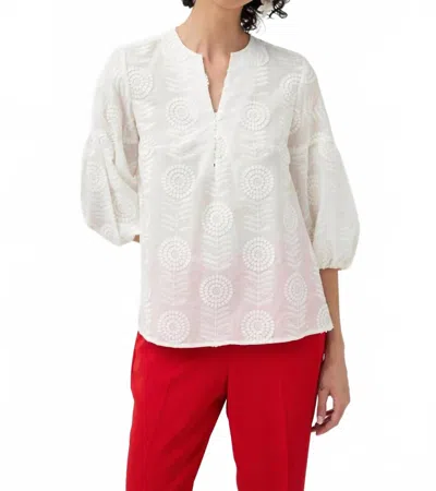 Tinta & Bariloche Espigas White Print Top