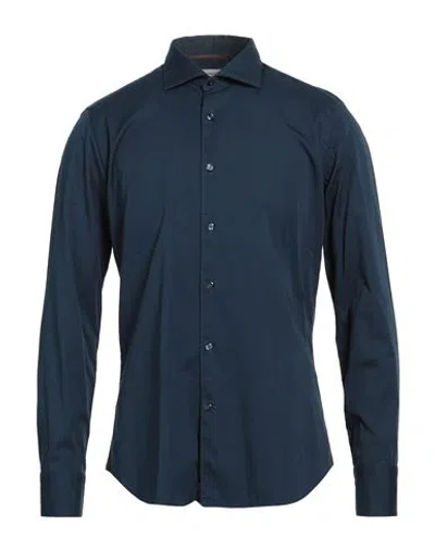 Tintoria Mattei 954 Exclusively For Bongenie Grieder Since 1891 Man Shirt Blue Size 15 ¾ Cotton