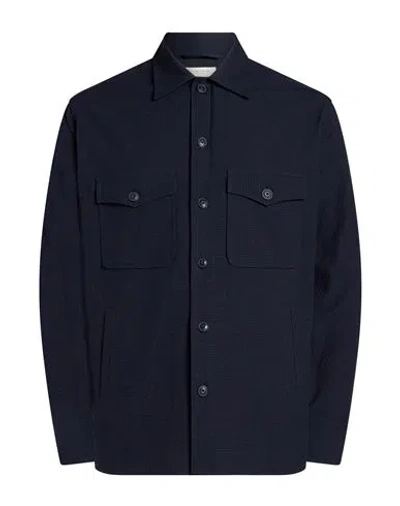 Tintoria Mattei 954 Man Jacket Navy Size L Cotton, Elastane In Blue