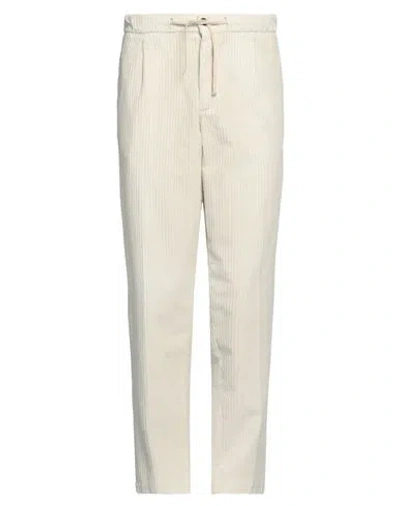 Tintoria Mattei 954 Man Pants Cream Size 36 Cotton, Elastane In White