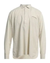Tintoria Mattei 954 Man Shirt Beige Size 17 Cotton In Beige