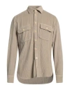 Tintoria Mattei 954 Man Shirt Beige Size 17 Cotton