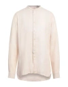 Tintoria Mattei 954 Man Shirt Beige Size 17 ½ Linen