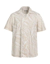 Tintoria Mattei 954 Man Shirt Beige Size L Cotton