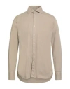 Tintoria Mattei 954 Man Shirt Beige Size L Cotton In Sand