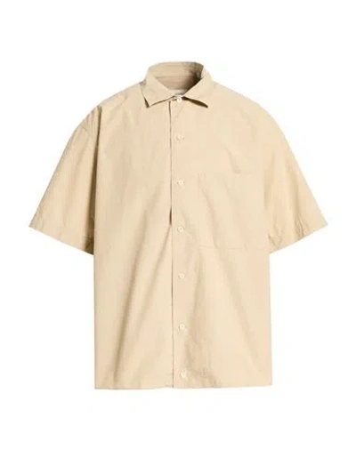 Tintoria Mattei 954 Man Shirt Beige Size L Cotton In Brown