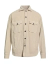 Tintoria Mattei 954 Man Shirt Beige Size M Cotton