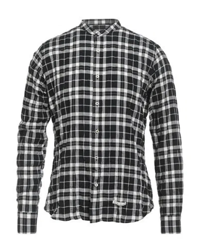 Tintoria Mattei 954 Man Shirt Black Size 16 ½ Cotton, Elastane