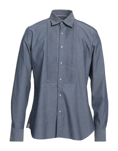 Tintoria Mattei 954 Shirts In Blue