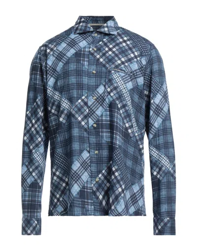 Tintoria Mattei 954 Shirts In Blue