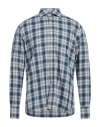Tintoria Mattei 954 Man Shirt Blue Size 15 ¾ Cotton In Blue