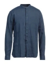 Tintoria Mattei 954 Man Shirt Blue Size Xxl Linen