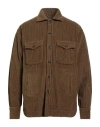 Tintoria Mattei 954 Man Shirt Brown Size L Cotton