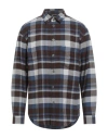 Tintoria Mattei 954 Man Shirt Brown Size L Cotton In Multi