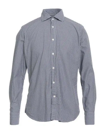 Tintoria Mattei 954 Man Shirt Chocolate Brown Size 15 ¾ Cotton In Gray
