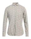 Tintoria Mattei 954 Man Shirt Cream Size 15 ¾ Cotton In White