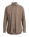 Tintoria Mattei 954 Man Shirt Grey Size 16 Cotton In Grey