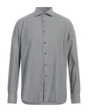 Tintoria Mattei 954 Man Shirt Grey Size 15 ½ Cotton In Grey