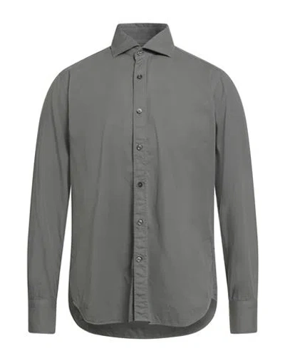 Tintoria Mattei 954 Man Shirt Grey Size Xxl Cotton