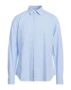 Tintoria Mattei 954 Man Shirt Light Blue Size 16 ½ Cotton