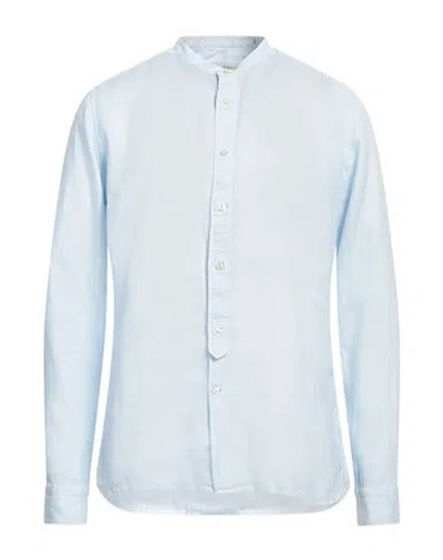 Tintoria Mattei 954 Man Shirt Light Blue Size 16 ½ Linen