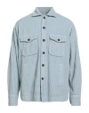 Tintoria Mattei 954 Man Shirt Light Blue Size M Cotton