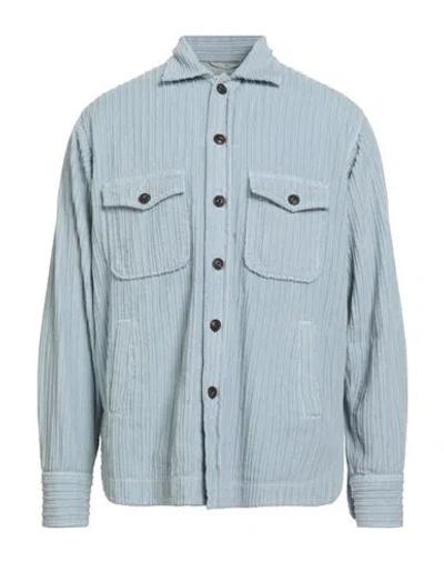 Tintoria Mattei 954 Man Shirt Light Blue Size M Cotton