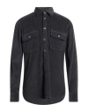 Tintoria Mattei 954 Man Shirt Midnight Blue Size 16 Cotton