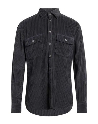Tintoria Mattei 954 Man Shirt Midnight Blue Size 16 Cotton