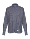 Tintoria Mattei 954 Man Shirt Midnight Blue Size 15 ¾ Cotton In Blue