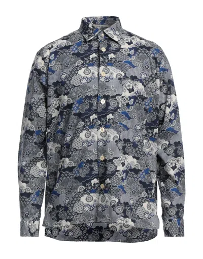 Tintoria Mattei 954 Shirts In Blue