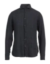 Tintoria Mattei 954 Man Shirt Midnight Blue Size 15 ½ Linen