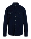 Tintoria Mattei 954 Man Shirt Midnight Blue Size M Cotton, Elastane