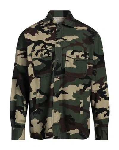 Tintoria Mattei 954 Man Shirt Military Green Size L Cotton