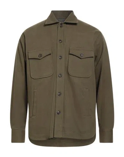 Tintoria Mattei 954 Man Shirt Military Green Size L Cotton