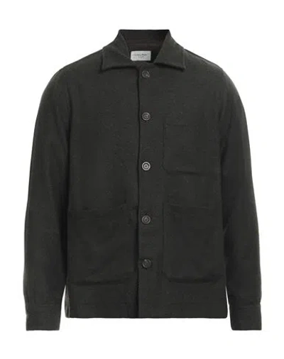 Tintoria Mattei 954 Man Shirt Military Green Size Xl Wool, Polyester, Polyamide In Green