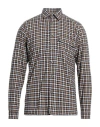Tintoria Mattei 954 Man Shirt Navy Blue Size 16 Cotton In Navy Blue