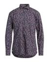 Tintoria Mattei 954 Man Shirt Navy Size 15 Cotton In Navy