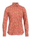 Tintoria Mattei 954 Shirts In Orange