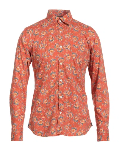 Tintoria Mattei 954 Shirts In Orange